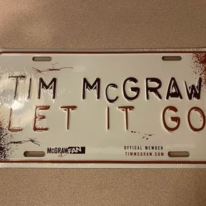 Tim McGraw Souvenir License Plate